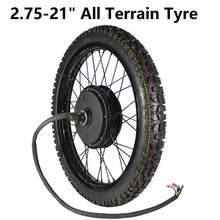 Load image into Gallery viewer, High Power 48V-72V 150A 5000W-8000W 21'' Motorcycle Rim Rear Wheel Ebike Conversion Kit 26''x3.0