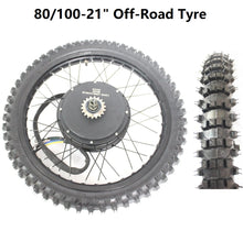 Load image into Gallery viewer, High Power 48V-72V 150A 5000W-8000W 21'' Motorcycle Rim Rear Wheel Ebike Conversion Kit 26''x3.0