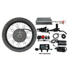 Load image into Gallery viewer, High Power 48V-72V 150A 5000W-8000W 21'' Motorcycle Rim Rear Wheel Ebike Conversion Kit 26''x3.0