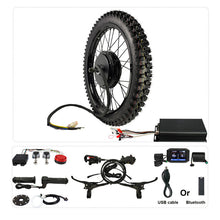 Load image into Gallery viewer, High Power 48V-72V 100A 3000W-5000W 21'' Motorcycle Rim Rear Wheel Ebike Conversion Kit 26''x3.0