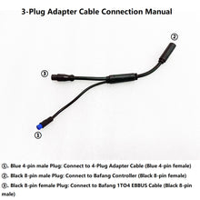 Load image into Gallery viewer, eBike Headlight Tail Rear Lights Horn/Braking/Turning Light for Bafang BBS01 02 03 Mid-drive Motor