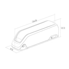 Load image into Gallery viewer, Ebike 36V 19.2AH / 48V 19.2AH / 52V 19.2AH Panasonic Tesla Cell Polly Frame Case Battery with 5A Charger