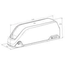 Carregar imagem no visualizador da galeria, EU Stocked Free Shipping Ebike 36V 48V 52V 19.2AH Panasonic Tesla Cell Polly Frame Case Battery with 5A Charger