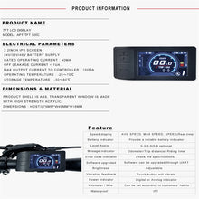 Carregar imagem no visualizador da galeria, Electirc bike Bafang 8fun BBS01 BBS02 BBSHD 500C 500C-H LCD Display For Mid-drive Hub Motor
