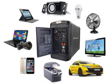 Load image into Gallery viewer, 12V 50AH Portable Energy Storage System with foldable 100W Solar Panel charger Military quality Lithium Battery Power