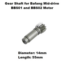 Load image into Gallery viewer, Gear Shaft for Bafang Mid-Drive BBS01/02 and BBSHD Motor