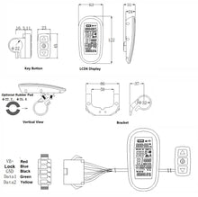 Carregar imagem no visualizador da galeria, 24V/36V/48V Ebike Intelligent LCD Control Panel LCD6 Display for our Controller