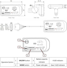 Load image into Gallery viewer, 24V/36V, 36V/48V Ebike LED880 Control Panel LED Display for our Controller