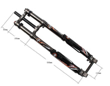 Cargar imagen en el visor de la galería, Free Shipping Suspension Fork Latest DNM USD-8S Triple Crown Downhill Air Fork 203mm 20mm Axle Dual Brake