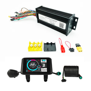 36V-52V 1200W-1800W 45A 3-mode Sine Wave ebike Controller with Colorful LCD Display