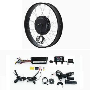 36V/48V/52V 35A 1000-1500W 20x4.0" 24x4.0" 26x4.0" Rear Fat Wheel conversion kits with UKC1 Color Display