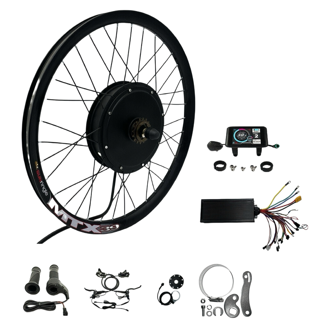High Power 72V 3000W MTX39 Rear Wheel Ebike Conversion Kit 60A Control – HalloMotor.com High Power 72V 3000W MTX39 Rear Wheel Ebike Conversion Kit 60A Control – HalloMotor.com