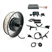 Charger l&#39;image dans la galerie, 48V-72V 20/24/26x4.0&quot; 3000W-5000W High Power Speed eBike Fat Wheel Conversion Kits +Intelligent Control System With Bluetooth Module