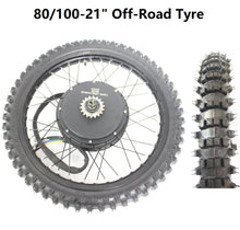 Charger l&#39;image dans la galerie, High Power 48V-72V 150A 5000W-8000W 21&#39;&#39; Motorcycle Rim Rear Wheel Ebike Conversion Kit 26&#39;&#39;x3.0