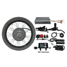 Load image into Gallery viewer, High Power 48V-72V 150A 5000W-8000W 21&#39;&#39; Motorcycle Rim Rear Wheel Ebike Conversion Kit 26&#39;&#39;x3.0