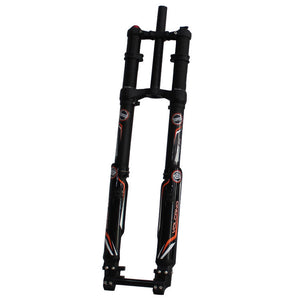 Free Shipping Suspension Fork Latest DNM USD-8S Triple Crown Downhill Air Fork 203mm 20mm Axle Dual Brake