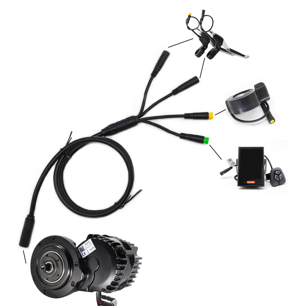 Bafang Mid-Drive Kits 1TO4 EBUS Cable – HalloMotor.com