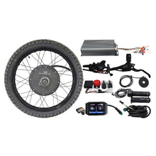 Charger l&#39;image dans la galerie, 48V-72V 150A 5000W-8000W High Power Speed 19&#39;&#39; Motorcycle Rim Rear Wheel Ebike Conversion Kit+Intelligent Control System With Bluetooth Module