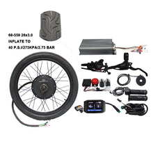 Laden Sie das Bild in den Galerie-Viewer, Duty Free Electric Bike 48V 60V 72V 3000W-5000W 26" Rear Wheel Conversion kit